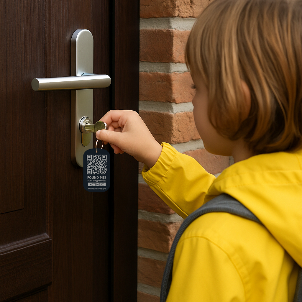 Kinder und Haustürschlüssel
