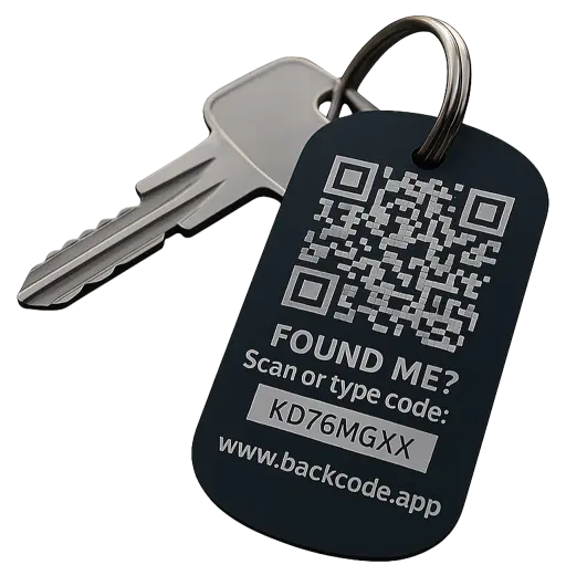 BackCode für Unternehmen: Firmenschlüssel sicher kennzeichnen & schneller zurückbekommen